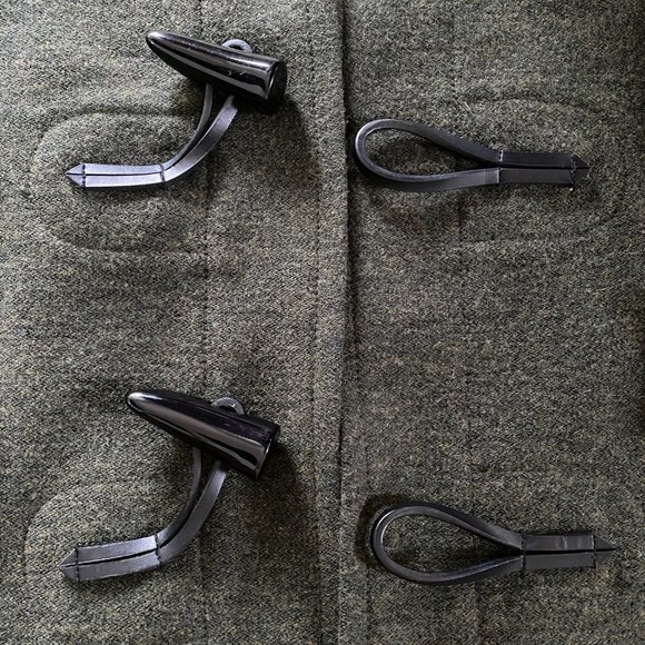 Theory Olive Green Duffle Camine Toggle Coat sz P - Picture 6 of 9